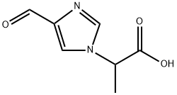 1H-Imidazole-1-acetic acid, 4-formyl-α-methyl- Structure