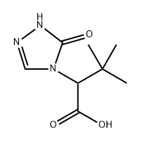 3,3-dimethyl-2-(5-oxo-4,5-dihydro-1H-1,2,4-triazol4-yl)butanoic acid Structure