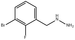 (3-bromo-2-fluorophenyl)methyl]hydrazine Structure
