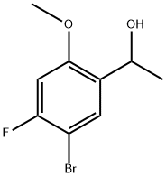 1-(5-bromo-4-fluoro-2-methoxyphenyl)ethanol 구조식 이미지