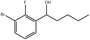 3-Bromo-α-butyl-2-fluorobenzenemethanol Structure