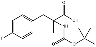 N-Boc-4-fluoro-a-methyl-DL-phenylalanine 구조식 이미지