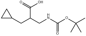 3-{[(tert-butoxy)carbonyl]amino}-2-(cyclopropylm
ethyl)propanoic acid Structure