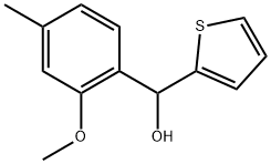 (2-methoxy-4-methylphenyl)(thiophen-2-yl)methanol Structure