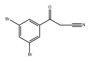3-(3,5-dibromophenyl)-3-oxopropanenitrile 구조식 이미지