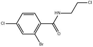 2-Bromo-4-chloro-N-(2-chloroethyl)benzamide Structure