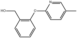 2-[(5-Methyl-2-pyridinyl)oxy]benzenemethanol Structure