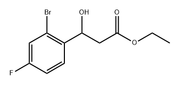 Ethyl 3-(2-bromo-4-fluorophenyl)-3-hydroxypropanoate Structure