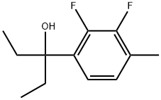 α,α-Diethyl-2,3-difluoro-4-methylbenzenemethanol Structure