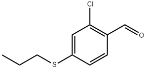 2-chloro-4-(propylthio)benzaldehyde Structure