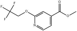 Methyl 2-(2,2,2-trifluoroethoxy)-4-pyridinecarboxylate 구조식 이미지