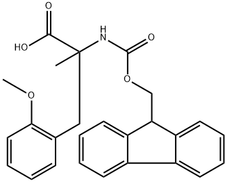 N-Fmoc-2-methoxy-a-methyl-DL-phenylalanine 구조식 이미지