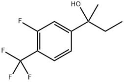 2-(3-fluoro-4-(trifluoromethyl)phenyl)butan-2-ol Structure