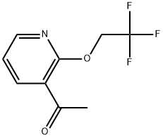 1-[2-(2,2,2-Trifluoroethoxy)-3-pyridinyl]ethanone Structure