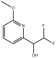 2,2-Difluoro-1-(6-methoxy-2-pyridyl)ethanol 구조식 이미지