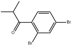 1-(2,4-Dibromophenyl)-2-methyl-1-propanone Structure