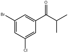 1-Propanone, 1-(3-bromo-5-chlorophenyl)-2-methyl- Structure