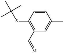 2-[(1,1-Dimethylethyl)thio]-5-methylbenzaldehyde Structure