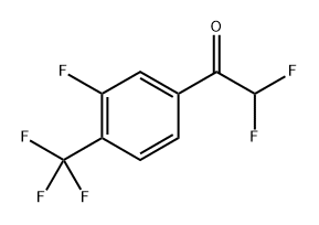 2,2-Difluoro-1-(3-fluoro-4-(trifluoromethyl)phenyl)ethanone Structure