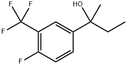 2-(4-fluoro-3-(trifluoromethyl)phenyl)butan-2-ol Structure