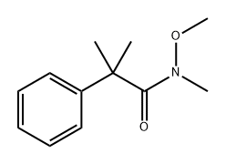 Benzeneacetamide, N-methoxy-N,α,α-trimethyl- Structure