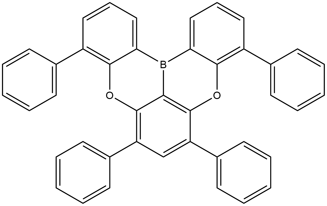 4,6,8,10-tetraphenyl-5,9-dioxa-13b-boranaphtho[3,2,1-de]anthracene Structure