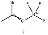 Potassium (cis)-2-bromoprop-1-enyltrifluoroborate 구조식 이미지