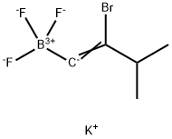Potassium (Z)-2-bromo-3-methylbut-1-enyltrifluoroborate 구조식 이미지