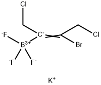Potassium (E)-3-bromo-1,4-dichlorobut-2-en-2-yltrifluoroborate 구조식 이미지