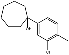 1-(3-chloro-4-methylphenyl)cycloheptanol Structure