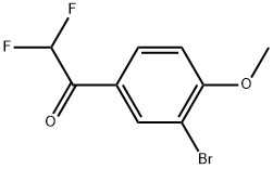 1-(3-bromo-4-methoxyphenyl)-2,2-difluoroethanone Structure