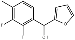 2-Furanmethanol, α-(2,3-difluoro-4-methylphenyl)- Structure