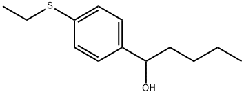 α-Butyl-4-(ethylthio)benzenemethanol Structure