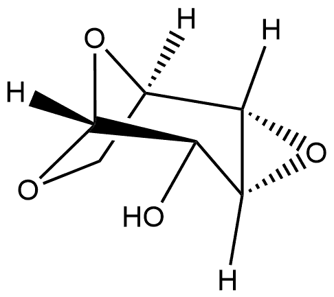 β-D-Galactopyranose, 1,6:3,4-dianhydro- Structure