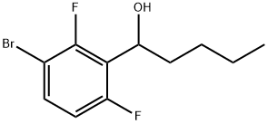 3-Bromo-α-butyl-2,6-difluorobenzenemethanol Structure