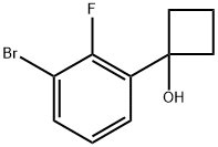 1-(3-bromo-2-fluorophenyl)cyclobutanol Structure