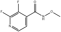 2,3-Difluoro-N-methoxy-4-pyridinecarboxamide Structure