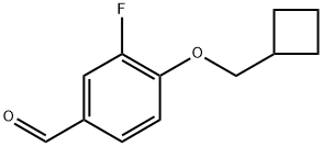 4-(cyclobutylmethoxy)-3-fluorobenzaldehyde Structure