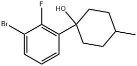 1-(3-bromo-2-fluorophenyl)-4-methylcyclohexanol Structure