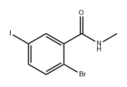 2-Bromo-5-iodo-N-methylbenzamide 구조식 이미지