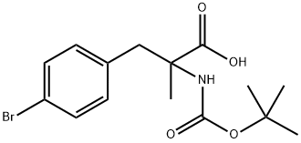 N-Boc-4-bromo-a-methyl-DL-phenylalanine 구조식 이미지