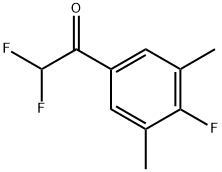 2,2-Difluoro-1-(4-fluoro-3,5-dimethylphenyl)ethanone 구조식 이미지