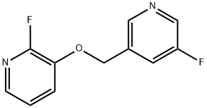 2-Fluoro-3-[(5-fluoro-3-pyridinyl)methoxy]pyridine Structure