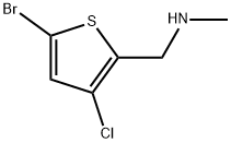 5-Bromo-3-chloro-N-methyl-2-thiophenemethanamine Structure