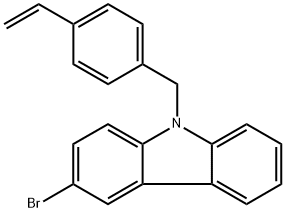 3-Bromo-9-[(4-ethenylphenyl)methyl]-9H-carbazole Structure