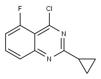 4-chloro-2-cyclopropyl-5-fluoroquinazoline Structure