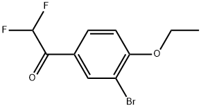 1-(3-bromo-4-ethoxyphenyl)-2,2-difluoroethanone Structure