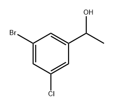 Benzenemethanol, 3-bromo-5-chloro-α-methyl- Structure
