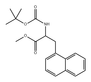 methyl 2-((tert-butoxycarbonyl)amino)-3-(naphthalen-1-yl)propanoate Structure