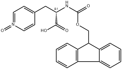 4-Pyridinepropanoic acid, α-[[(9H-fluoren-9-ylmethoxy)carbonyl]amino]-, 1-oxide, (S)- (9CI) Structure